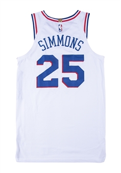 2019 Ben Simmons Game Used Philadelphia 76ers Earned Jersey Used for NBA Eastern Conference Semi-Finals on 5/9/19 (76ers/Fanatics)